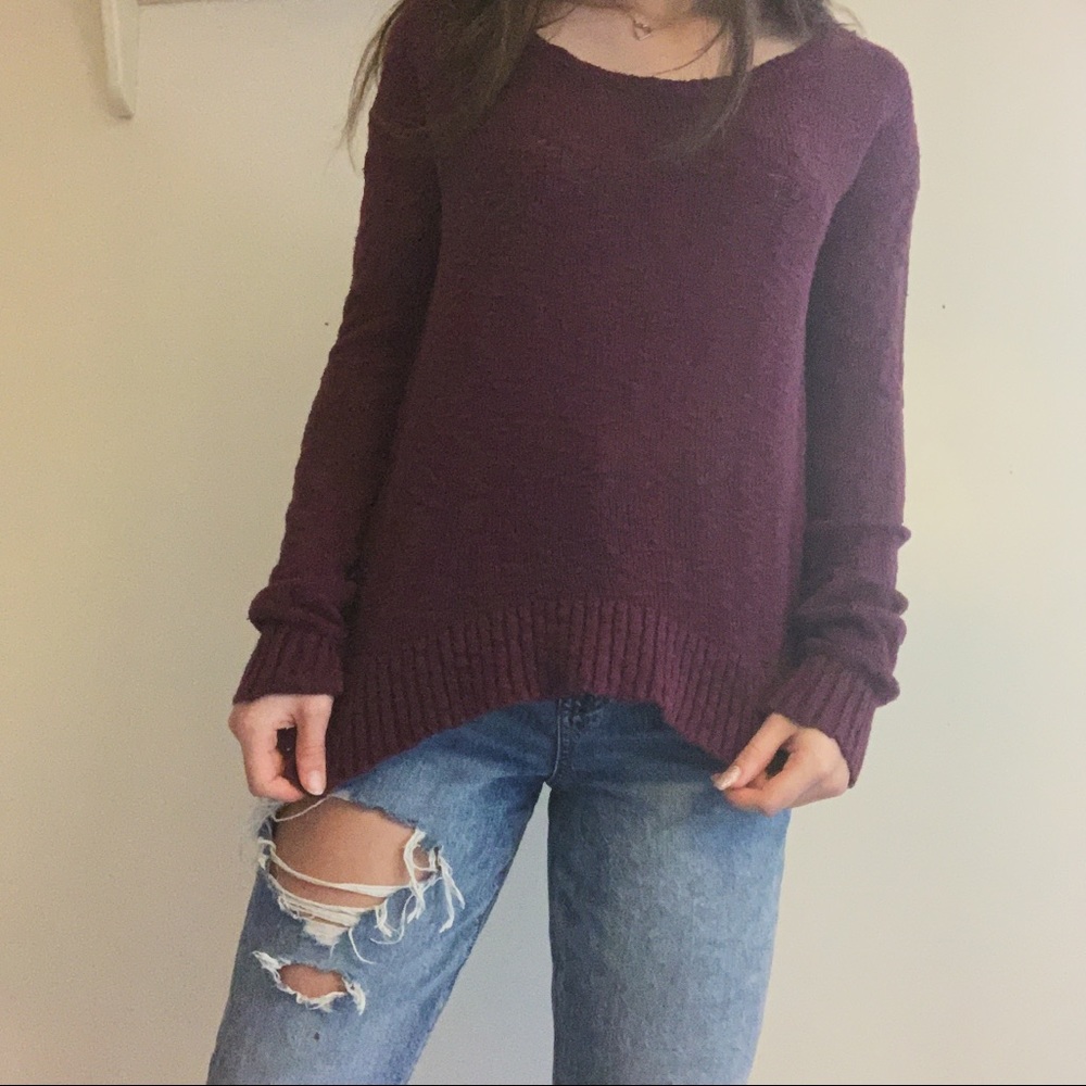 BOGO 1/2 OFF maroon/burgundy sweater